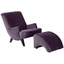 58 aufm Kessel Sessel 58aufmkessel Polyester 101 x 80 x 71 cm Violett/Schwarz