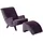 58 aufm Kessel Sessel 58aufmkessel Polyester 101 x 80 x 71 cm Violett/Schwarz