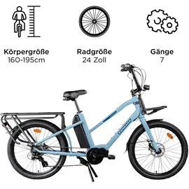 Zündapp Longtail M400 24 Zoll RH 160-195 cm blau