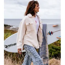 Rip Curl High Tide Fleece Shacket Jacke Weiß S