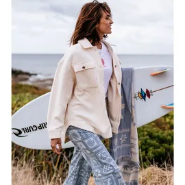 Rip Curl High Tide Fleece Shacket Jacke Weiß S
