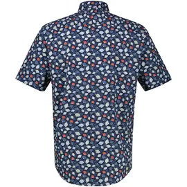 Lerros Floral Kurzarmhemd Blau XL
