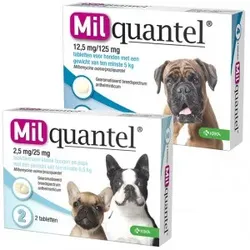 Milquantel Entwurmungstabletten für den Hund Hund 5+ kg 4 Tabletten