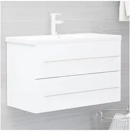 vidaXL Waschbeckenunterschrank 80 x 38,5 x 48 cm Weiß