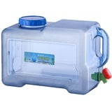 Demiawaking Outdoor Wasserkanister mit Hahn 18L/20L/22L Camping Wassereimer Picknick Wandern Auto Wasserbehälter Tragbar Wassertank Trinkwasserkanister (18L)