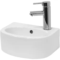 LuxeBath Keramik Waschbecken Waschtisch Aufsatzwaschtisch Waschschale 335x255x130 mm