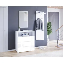 OTTO home PARIS/ TOKYO Garderoben-Set 140 x 35 x 130 cm weiß