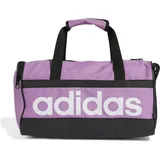 Adidas Unisex Essentials Linear Duffel Bag, preloved Purple/White, XS