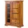Massivmoebel24 Vitrine Akazie 110 x 45 x 155 cm Braun