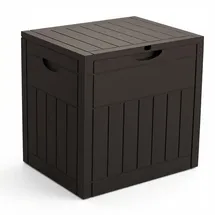 VOUNOT Gartenbox 126 l 56 x 43 x 53 cm Holzoptik Braun