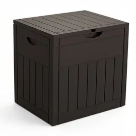 VOUNOT Gartenbox 126 l 56 x 43 x 53 cm Holzoptik Braun