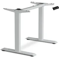 ESmart Germany ETX-121G Grau - Ergonomisches Steh-Sitz-Schreibtisch-Gestell Stufenlos elektrisch