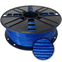 WhiteBOX 3D-Filament metallic PLA mit Glitzer blau 1.75mm 1000g Spule