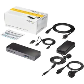 Startech StarTech.com Universale Laptop Dockingstation Hybrid USB-C & USB-A Dock, Dual 4K DP/HDMI, 60W, Mac/Windows/Chrome