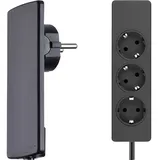 EVOline 151000156100 Steckdosenleiste 3fach schwarz