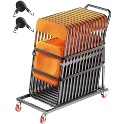 VEVOR Klappstuhlständer für 25 Stühle 136kg L-Form vertikal 1080x535x1080mm