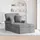 vidaXL Chaise Lounge mit Rock Hellgrau 157 x 91 x 91 cm ARES