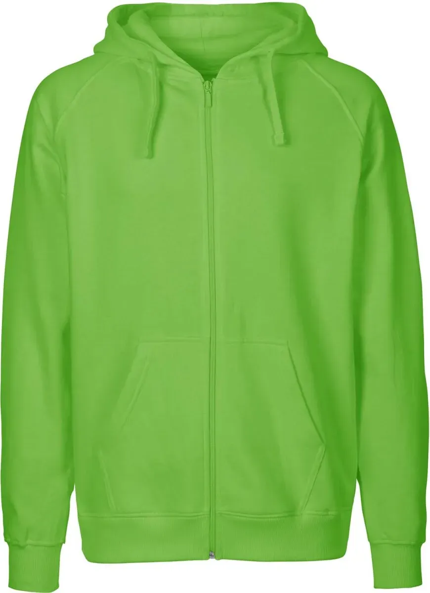 Neutral Herren Bio Kapuzen Sweatjacke O63301 lime S