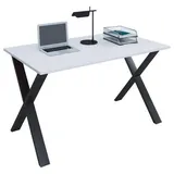 VCM Schreibtisch Lona X 140 x 80 cm weiß/schwarz