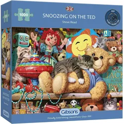 Gibsons Puzzle 1000 Snooze auf G3-Teddybär (1000 Teile)