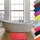 MSV Kieselstein Badematte Rot 80 x 50 cm