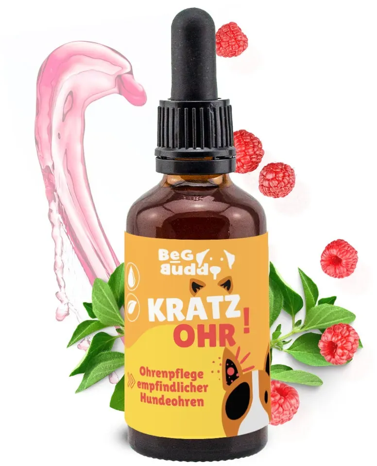 Ohrreiniger für Hunde & Katzen, Ohrenpflege Hund, Juckreiz 50 ml