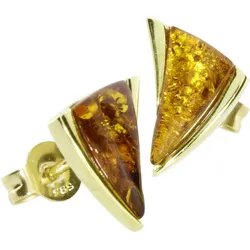 Paar Ohrstecker OSTSEE-SCHMUCK "Ostsee-Schmuck Ohrstecker Imke Ohrstecker Imke", gelb, Ohrringe, Damen, 12 x 9mm, Gelbgold 585