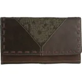 Sunsa Geldbörse unisex braun|grün