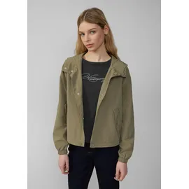 QS Nylon-Jacke mit Kapuze und verstellbarem Saum - olive - XL