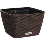 LECHUZA Bacino Cottage Komplettset 30 x 30 x 18 cm mokka