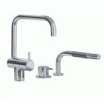 Vola Eingriffmischer KV1-500T1, mit versenkbarer Handbrause, chrom, KV1-500T1-16