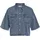 Noisy May Jeansbluse NMENZA S/S REG CROP SHIRT Blau L