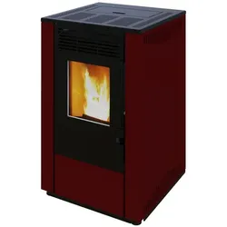 WESTMINSTER Pelletofen »WPO 7G«, bordeauxrot, Stahl, 7,5 kW, Dauerbrand geeignet