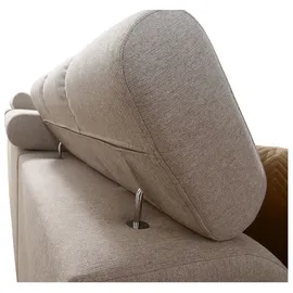 kaiser möbel Designer-Ecksofa mit Schlaffunktion und Bar GRECO III Avra Gelb Rechts