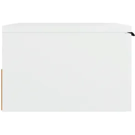 vidaXL Wand-Nachttisch Weiß 34x30x20 cm
