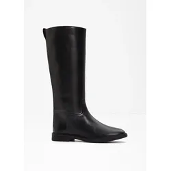 bonprix Stiefel aus Leder, schwarz, 37, Glattleder