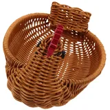 Alipis Imitation Rattan Huhn Lagerung Korb Dekorative Hause Veranstalter Ostern Thema