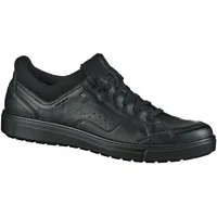 Jomos Herren Glattleder Halbschuhe in schwarz, Extra Weite H, herausnehmbares Jomos Aircomfort Fußbett - 47