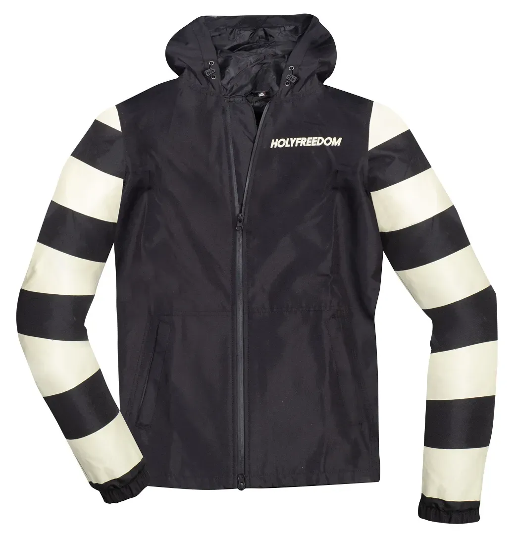 HolyFreedom Prison Cordura Regenjas, zwart-wit, M Voorman