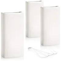 COM-FOUR com-four® 3x Luftbefeuchter Heizung - Heizkörper Luftbefeuchter in weiß - Heizung Wasserverdunster aus Keramik