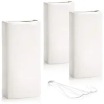 COM-FOUR com-four® 3x Luftbefeuchter Heizung - Heizkörper Luftbefeuchter in weiß - Heizung Wasserverdunster aus Keramik