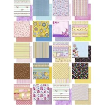 Ursus Glitter Flowers 30,5 x 30,5 cm 190 g/m2 40 Blatt