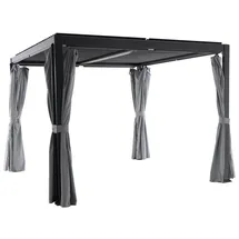 MWH Das Original Curtano Pavillon 3 x 3 m Schwarz