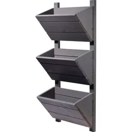 Dobar Wandbeet 38 x 17,5 x 79 cm Grau