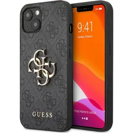 GUESS iPhone 13 Hardcase 4G Big Metal Logo grau