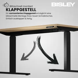 BISLEY E-wondertech Schreibtisch Rechteck: 120 X 60 cm Weiß