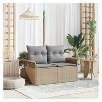vidaXL Gartensofa Loungesofa beige