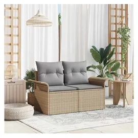 vidaXL Gartensofa Loungesofa beige