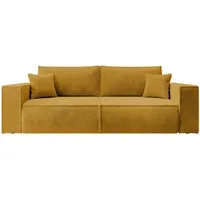 Selsey Sofa Schlafsofa Mit Stauraum Schlaffunktion Pflegeleicht Polyurethanschaum Kordsamt Weich Honig Farese