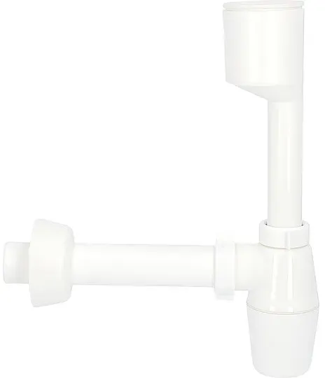 Urinal-Flaschensiphon D=40 x 230 mm PP / ABS weiß
